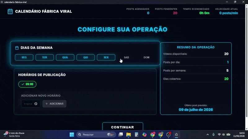 Programe postagem